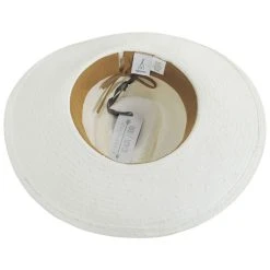 Nikki Beach Dove Toyo Straw Fedora Hat -Brixton Hats shop 430524