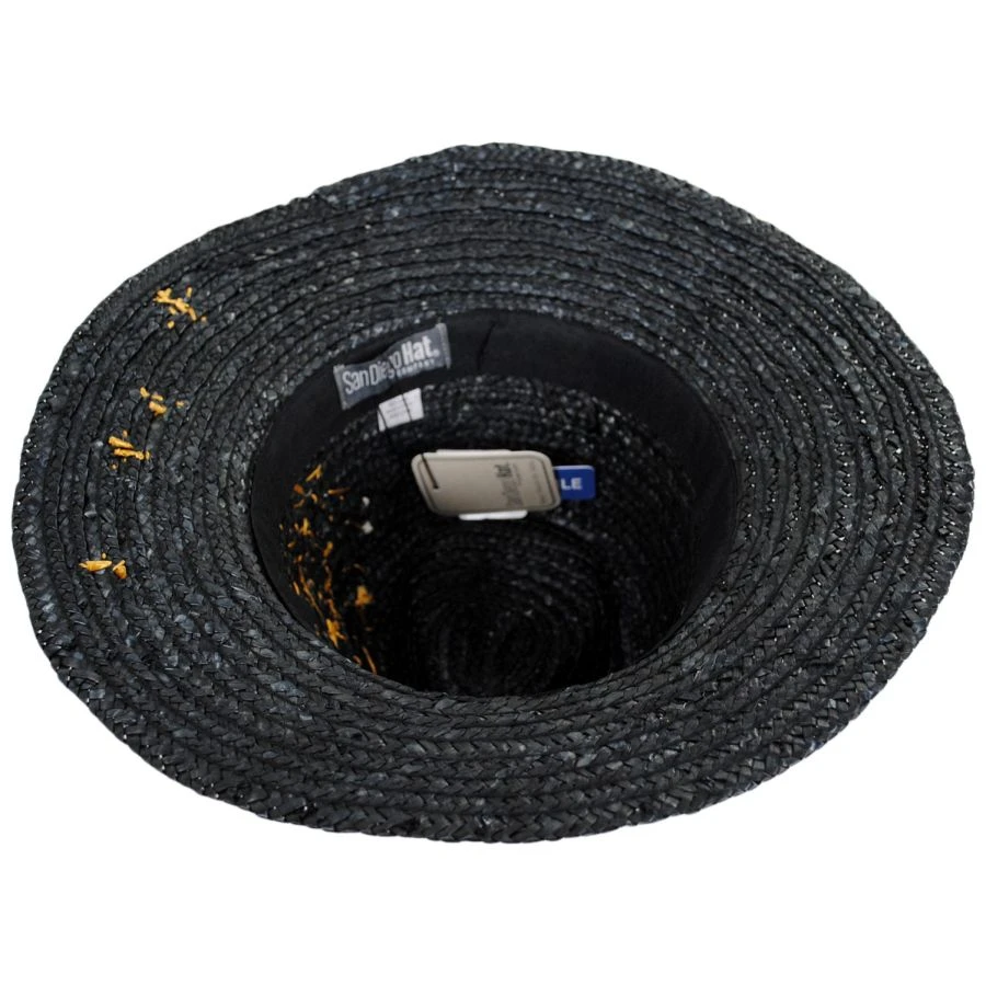 San Diego Hat Company All Day Wheat Straw Fedora Hat 5 San Diego Hat Company All Day Wheat Straw Fedora Hat - Image 3