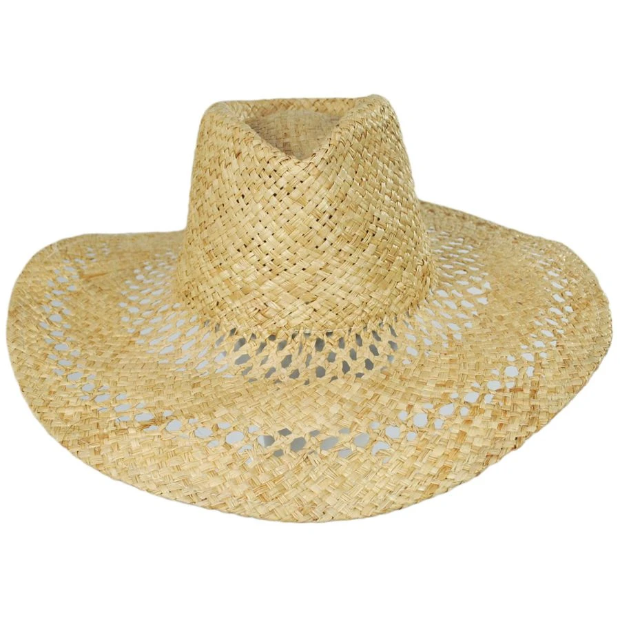 San Diego Hat Company Cool Thru Raffia Straw Fedora Hat 3 San Diego Hat Company Cool Thru Raffia Straw Fedora Hat