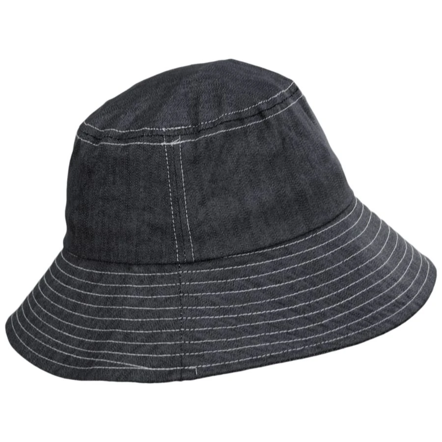 San Diego Hat Company Chambray Cotton Bucket Hat 4 San Diego Hat Company Chambray Cotton Bucket Hat - Image 2