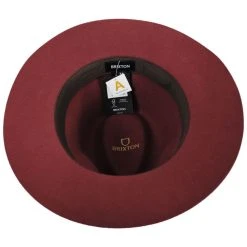 Brixton Hats Wesley Wool Felt Floppy Fedora Hat - Brick -Brixton Hats shop 433841