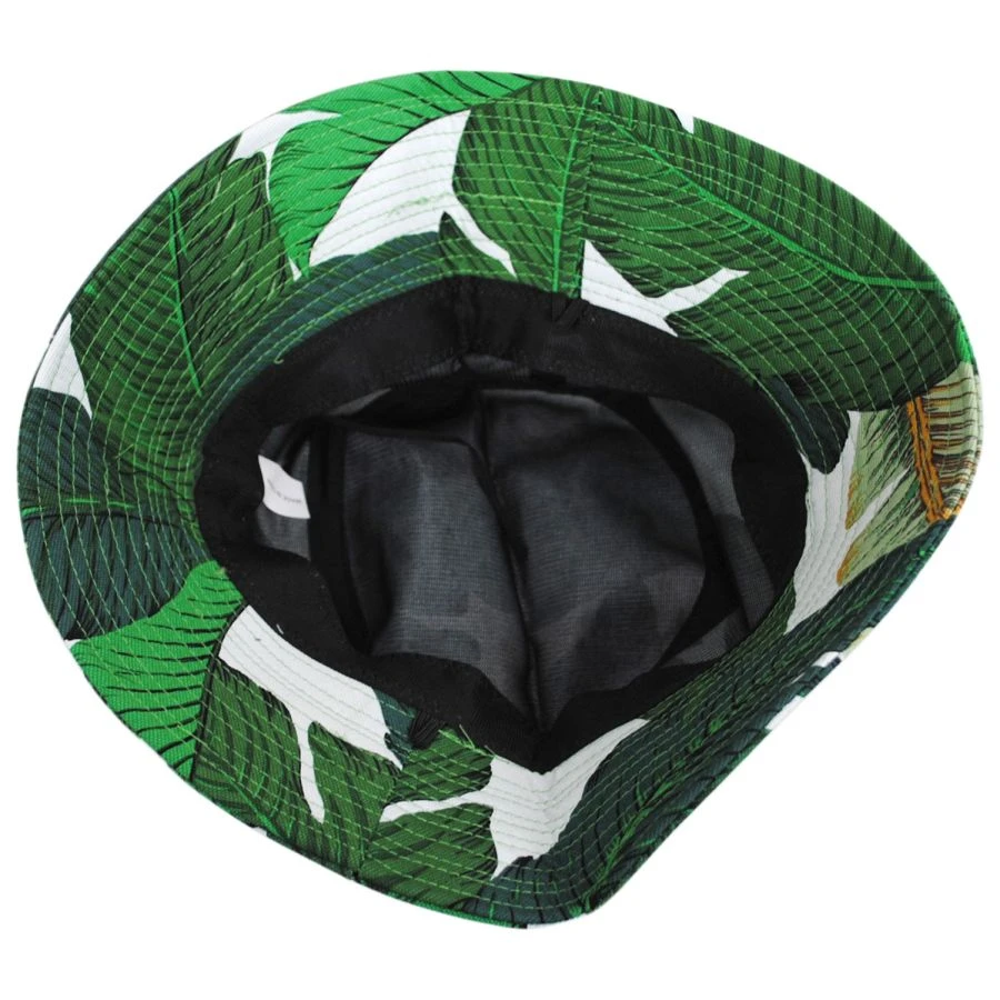 Jeanne Simmons Banana Leaves Cotton Bucket Hat 4 Jeanne Simmons Banana Leaves Cotton Bucket Hat - Image 2