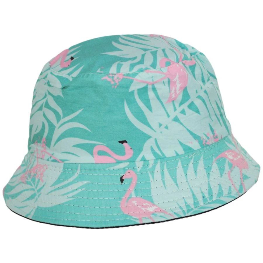 Jeanne Simmons Flamingo Cotton Reversible Bucket Hat 3 Jeanne Simmons Flamingo Cotton Reversible Bucket Hat