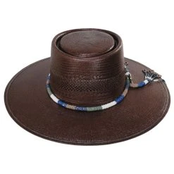 Stetson Tellus Shantung Straw Gambler Hat