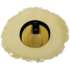 Brixton Hats Jo Toyo Straw Frayed Fedora Hat -Brixton Hats shop 440294