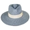 Brixton Hats Joanna Petite Brim Wheat Straw Fedora Hat - Light Gray -Brixton Hats shop 440333