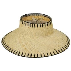 Nikki Beach Versilia Raffia Straw Crownless Hat