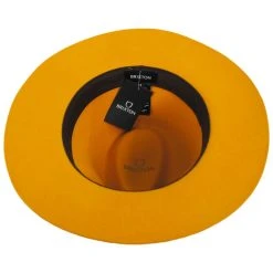 Brixton Hats Wesley Wool Felt Floppy Fedora Hat - Gold -Brixton Hats shop 441653