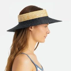 Brixton Hats Joanna Wheat Straw Visor -Brixton Hats shop 442620