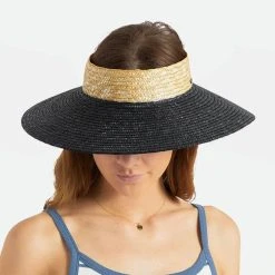 Brixton Hats Joanna Wheat Straw Visor -Brixton Hats shop 442623