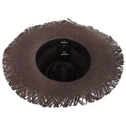 Brixton Hats Jo Toyo Straw Frayed Fedora Hat - Dark Brown 7 Brixton Hats Jo Toyo Straw Frayed Fedora Hat - Dark Brown -Brixton Hats shop 443436