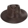 Brixton Hats Marcos Palm Straw Fedora Hat - Dark Brown -Brixton Hats shop 444576