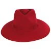 Brixton Hats Jo Wool Felt Rancher Fedora Hat - Red