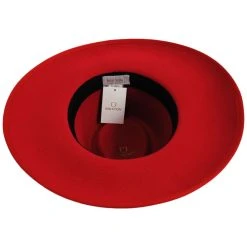 Brixton Hats Jo Wool Felt Rancher Fedora Hat - Red -Brixton Hats shop 446802