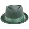 Brixton Hats Stout Wool Felt Diamond Crown Fedora Hat - Mint Green -Brixton Hats shop 456462