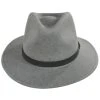 Brixton Hats Messer Melange Wool Felt Fedora Hat - Gray/Dark Gray -Brixton Hats shop 456543