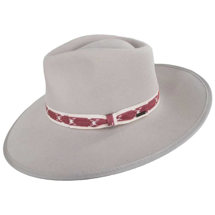 Brixton Hats Jo Wool Felt Rancher Fedora Hat 4 Brixton Hats Jo Wool Felt Rancher Fedora Hat - Image 2