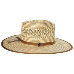 Biltmore Vintage Couture Two Ghosts Toyo Straw Rancher Fedora Hat -Brixton Hats shop 459743