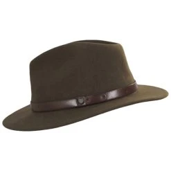 Brixton Hats Messer Wool Felt Fedora Hat -Brixton Hats shop 461390