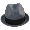 Brixton Hats Gain Wool Felt Fedora Hat - Dark Gray -Brixton Hats shop 462089
