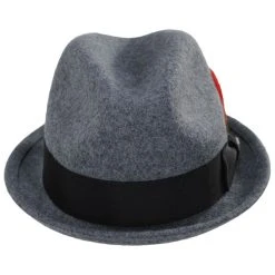 Brixton Hats Gain Wool Felt Fedora Hat - Dark Gray