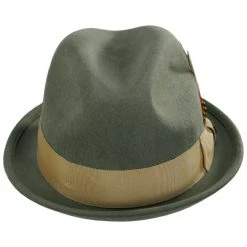 Brixton Hats Gain Wool Felt Fedora Hat - Olive Green