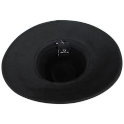Brixton Hats Jo Wool Felt Rancher Fedora Hat - Black -Brixton Hats shop 462494