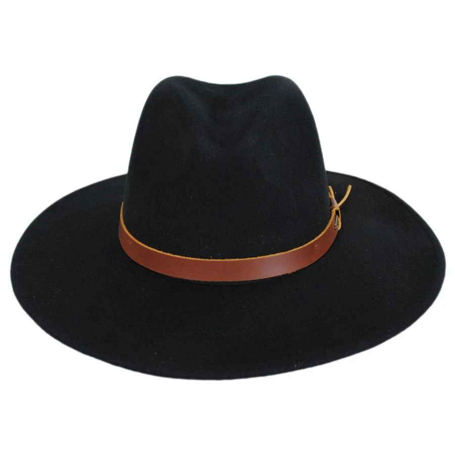 Brixton Hats Field Proper Wool Felt Fedora Hat - Black 3 Brixton Hats Field Proper Wool Felt Fedora Hat - Black