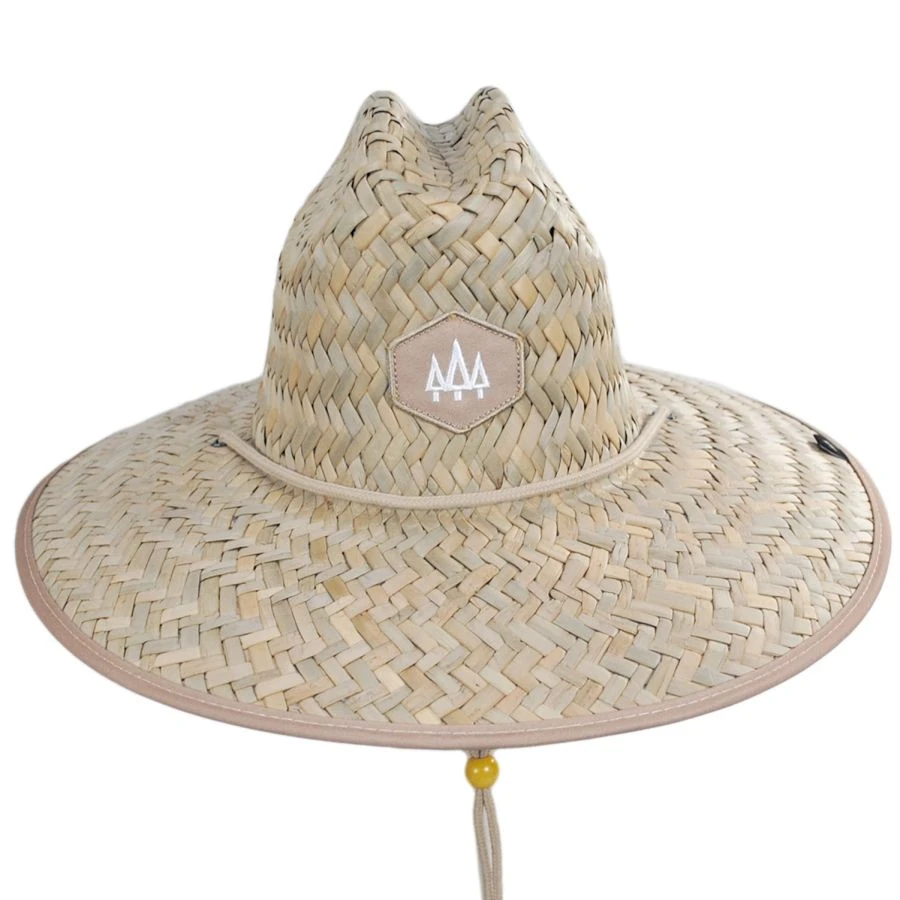 Hemlock Hat Co Mocha Straw Lifeguard Hat 3 Hemlock Hat Co Mocha Straw Lifeguard Hat