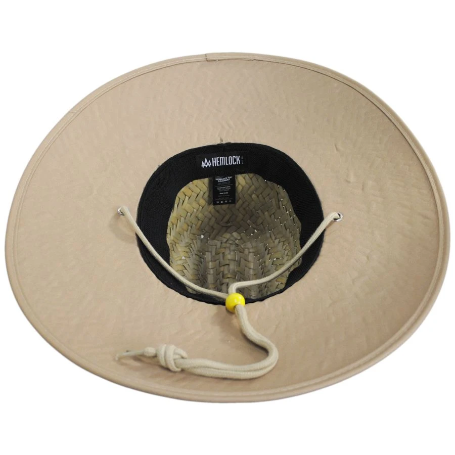 Hemlock Hat Co Mocha Straw Lifeguard Hat 5 Hemlock Hat Co Mocha Straw Lifeguard Hat - Image 3