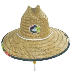 Hemlock Hat Co Caicos Rush Straw Lifeguard Hat