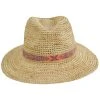 Nikki Beach Alexis Crochet Raffia Straw Fedora Hat -Brixton Hats shop 467310