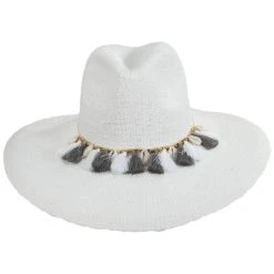 Nikki Beach Antigua Toyo Straw Fedora Hat