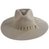 Brixton Hats Leigh Wool Felt Wide Brim Fedora Hat - Sand -Brixton Hats shop 469421