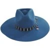 Brixton Hats Leigh Wool Felt Wide Brim Fedora Hat - Teal -Brixton Hats shop 473372