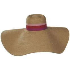 Trina Turk Palmas Ultrabraid Toyo Straw Floppy Sun Hat