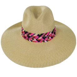 Trina Turk Azure Ultrabraid Toyo Straw Fedora Hat