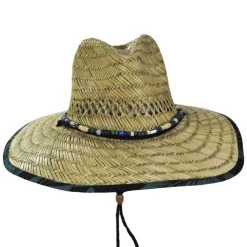 Dorfman Pacific Company Kalisa Rush Straw Lifeguard Hat