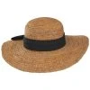 Scala Linen Band Raffia Straw Swinger Hat -Brixton Hats shop 474224