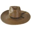 Brixton Hats Leigh Palm Straw Fedora Hat - Toffee -Brixton Hats shop 474252