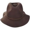 Brixton Hats Wesley Wool Felt Floppy Fedora Hat - Dark Tan
