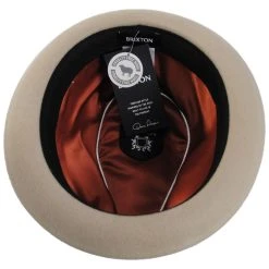 Brixton Hats Gain Wool Felt Fedora Hat - Sand -Brixton Hats shop 474741