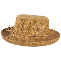 Scala Twisted Raffia Straw Boater Hat -Brixton Hats shop 474852