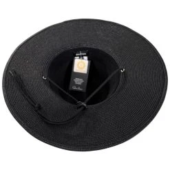 Brixton Hats Mitch Toyo Braid Lifeguard Hat - Black -Brixton Hats shop 475002