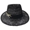 Brixton Hats Aloha Seagrass Straw Fedora Hat - Black -Brixton Hats shop 475044