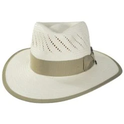 Brixton Hats Bandera Reserve Shantung Straw Fedora Hat