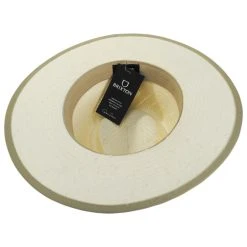 Brixton Hats Bandera Reserve Shantung Straw Fedora Hat -Brixton Hats shop 475121