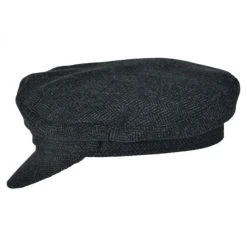 Jaxon Hats Herringbone Wool Blend Fiddler's Cap -Brixton Hats shop 77828