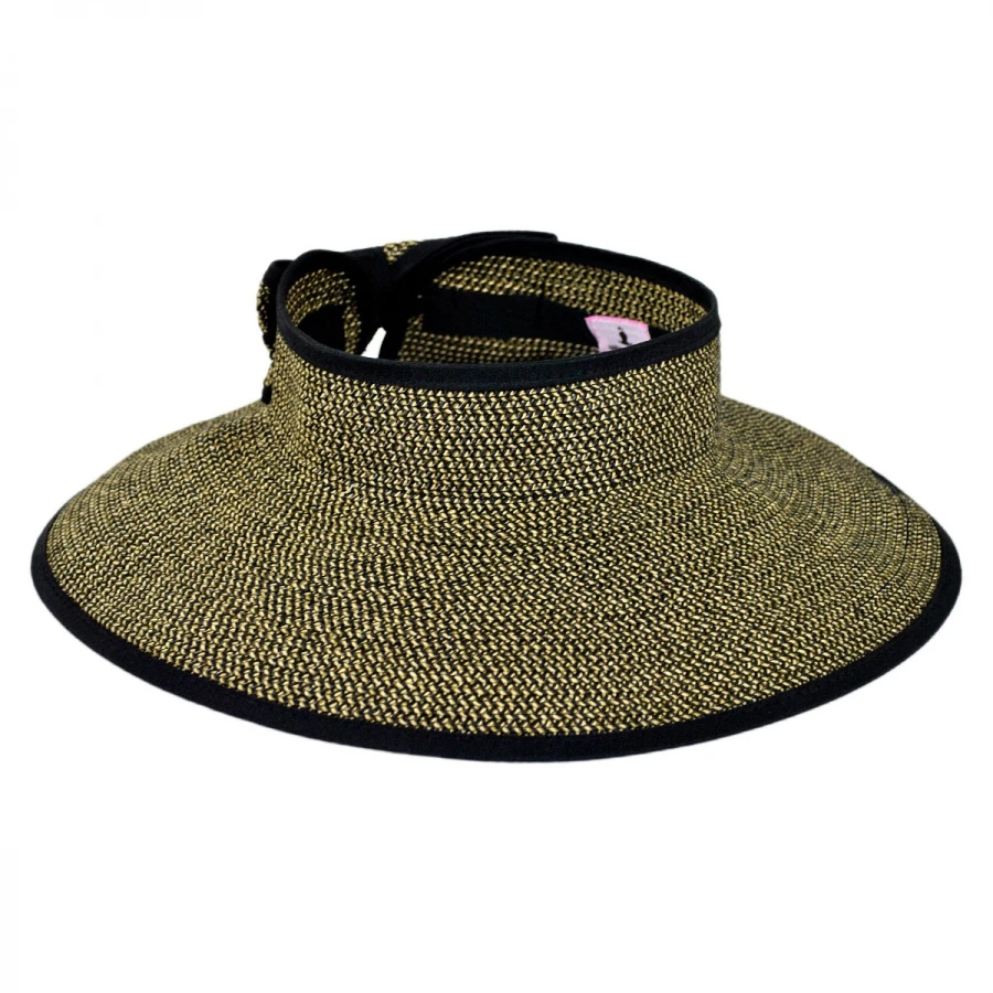 Sur La Tete Roll Toyo Straw Braid Visor 4 Sur La Tete Roll Toyo Straw Braid Visor - Image 2