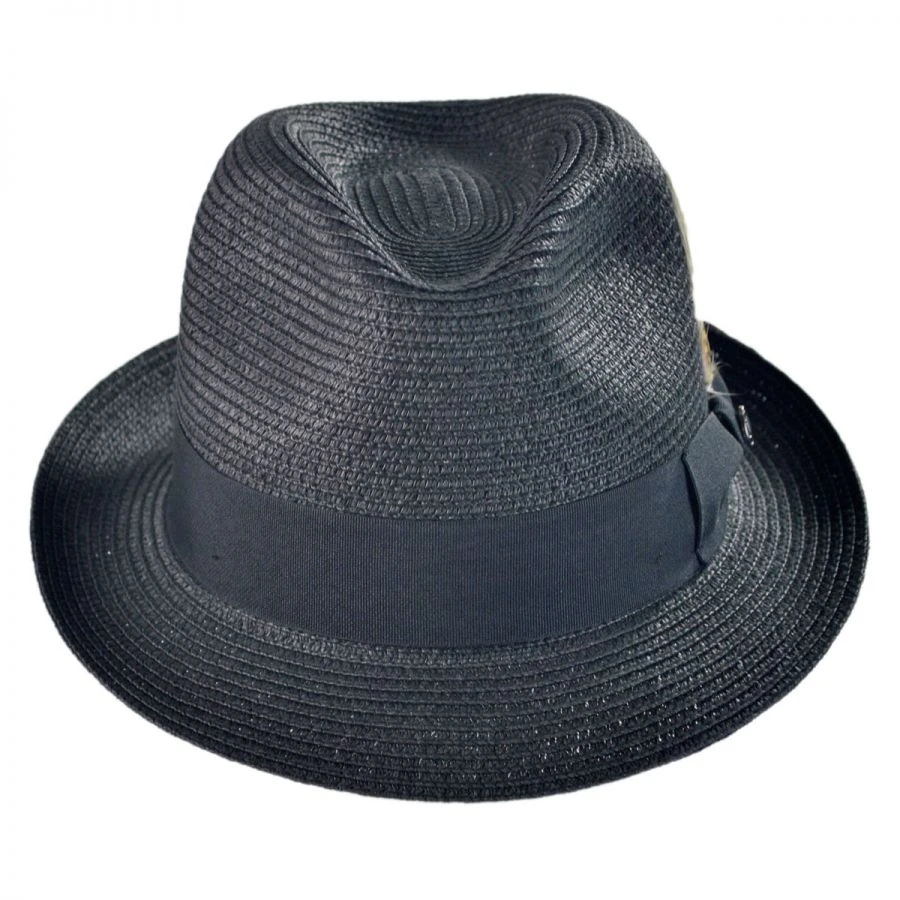 Jaxon Hats Toyo Straw Braid Trilby Fedora Hat 3 Jaxon Hats Toyo Straw Braid Trilby Fedora Hat